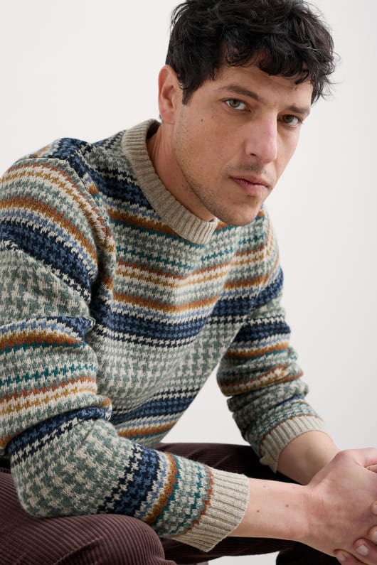Seasalt Cornwall Men's Stennack Jumper Made With Lambswool