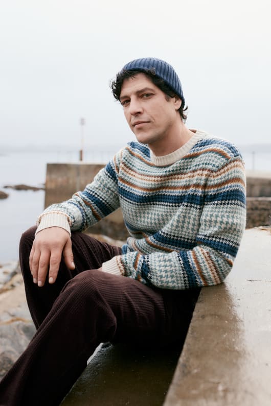 seasalt cornwall Men's Stennack Jumper Made With Lambswool