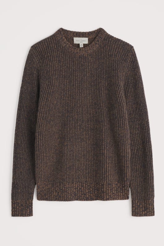 Seasalt Cornwall Men's Wheelwright Ribbed Lambswool Blend Jumper