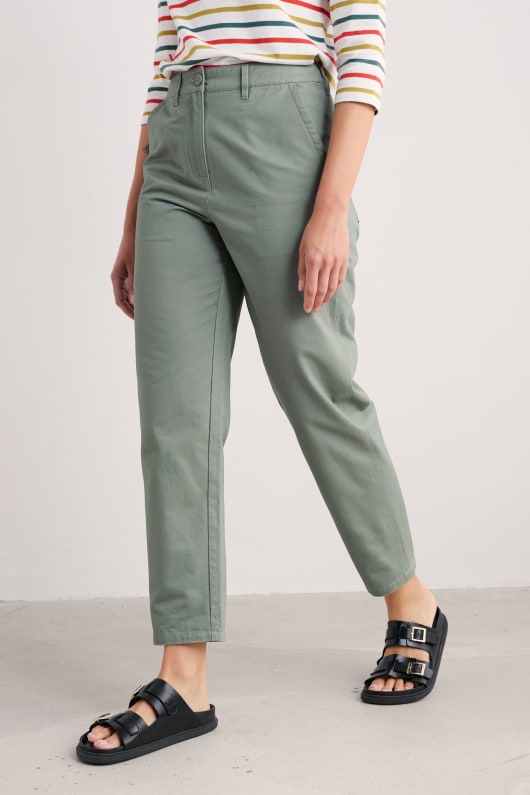 Seasalt Cornwall Mor Path Organic Cotton Tapered Trousers
