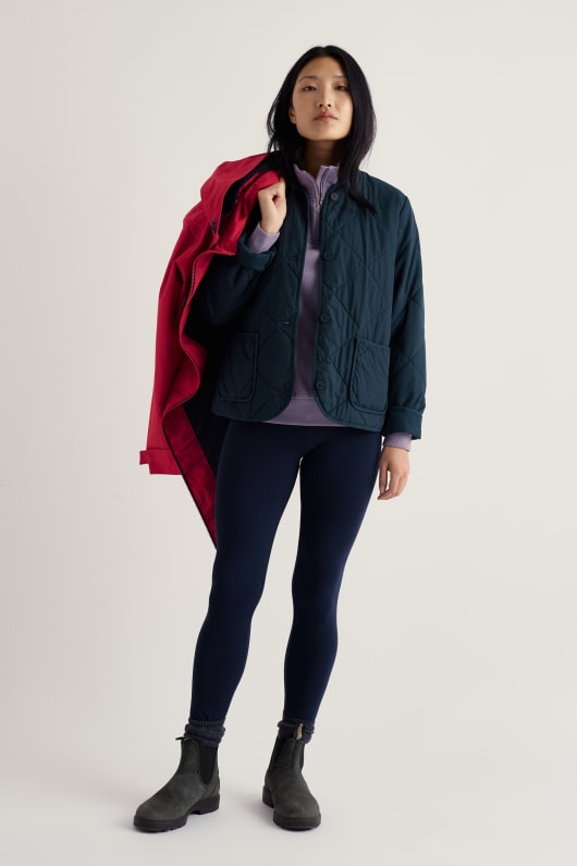 Seasalt Cornwall Navigation Jersey Quarter Zip Sweatshirt