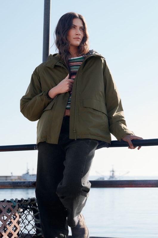 seasalt cornwall Portheras Oversized Waterproof Jacket