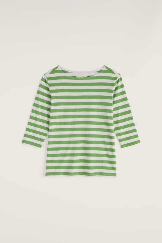 Seasalt Cornwall Sailor 3/4 Sleeve Top In GOTS-Certified Organic Cotton Jersey
