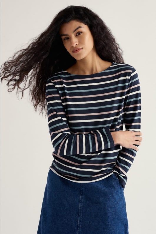 seasalt cornwall Sailor Shirt in GOTS-Certified Organic Cotton Jersey