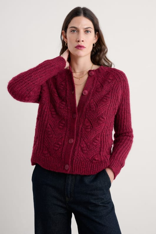 seasalt cornwall Sand Thistle Mohair-Blend Cardigan
