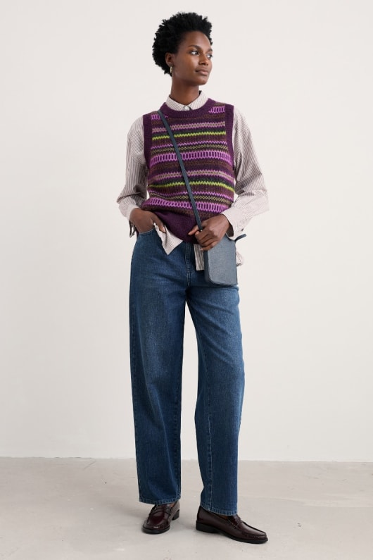 Seasalt Cornwall Annik Fair Isle Vest