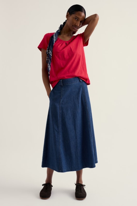 Seasalt Cornwall Appletree Keyhole Detail T-Shirt