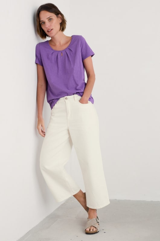 seasalt cornwall Appletree Keyhole Detail T-Shirt