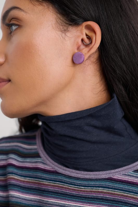 seasalt cornwall Ballowall Circle Stud Earrings