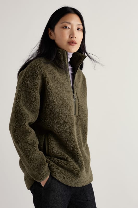 seasalt cornwall Barnaloft Quarter Zip Fleece