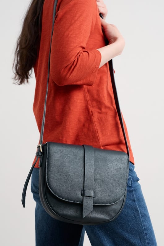 seasalt cornwall Bellevalia Leather Cross Body Bag