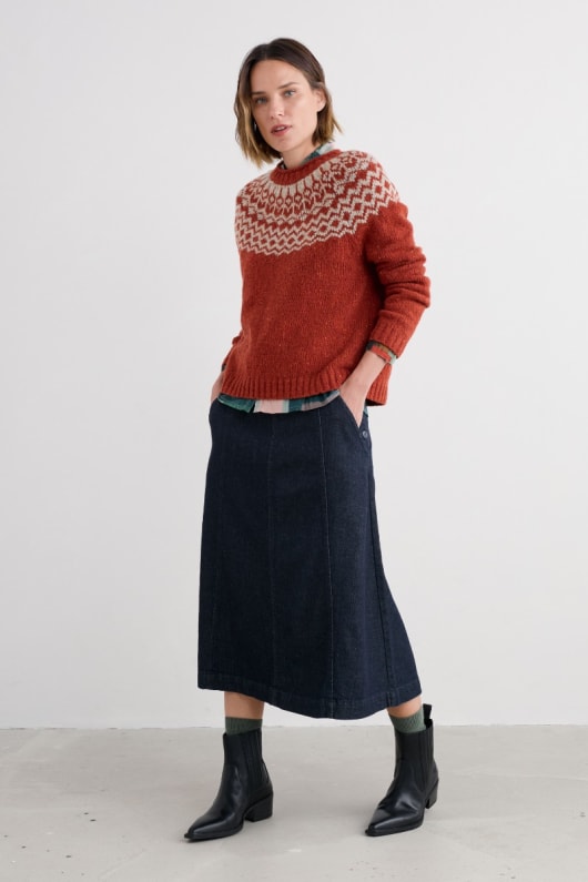 seasalt cornwall Capriccio Denim Skirt