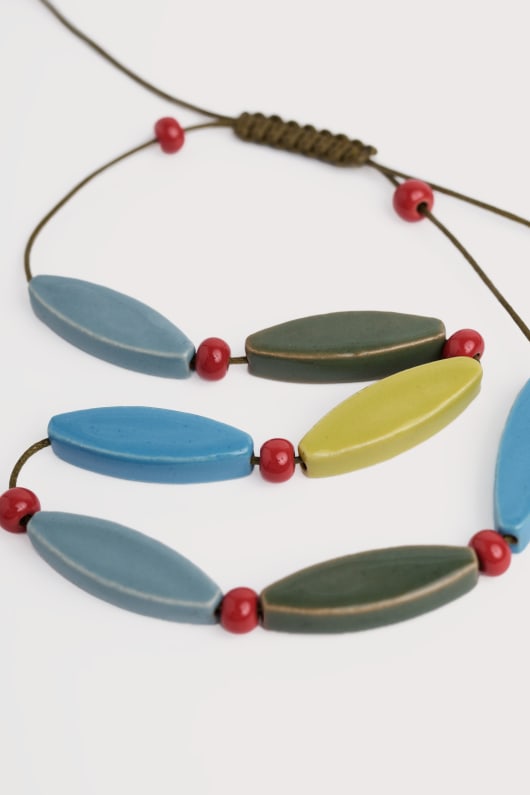 Seasalt Cornwall Care Ceramic Beaded Necklace