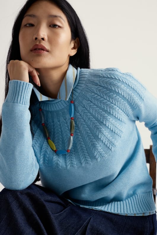 seasalt cornwall Care Ceramic Beaded Necklace