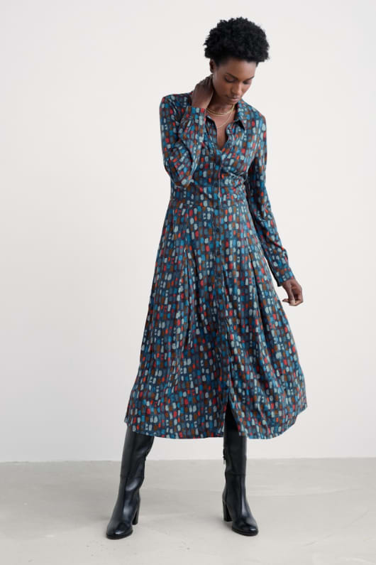 seasalt cornwall Coastline Jersey Shirt Dress
