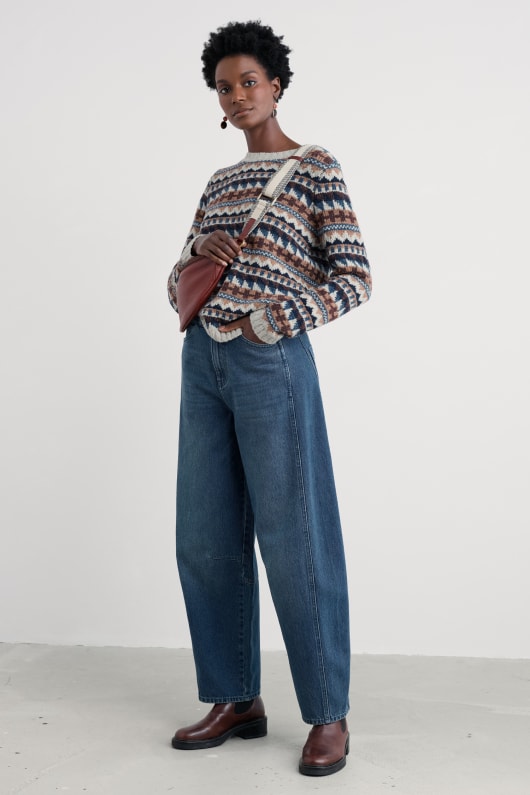 Seasalt Cornwall Dawson Pick Fair Isle Jumper