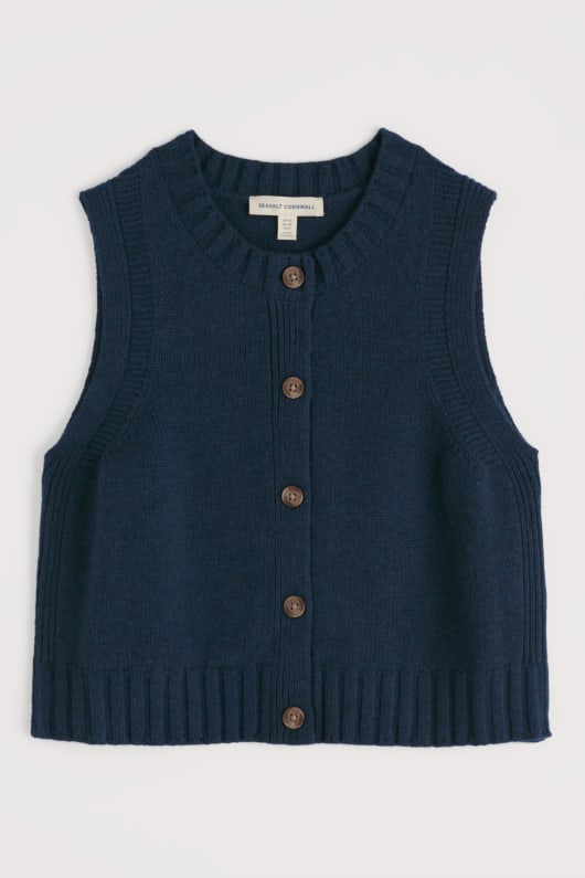 Seasalt Cornwall Derwenn Button Down Vest