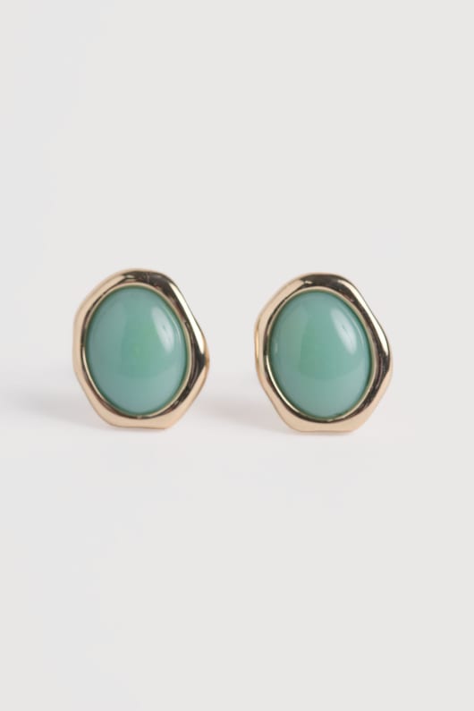 Seasalt Cornwall Dewi Brass Stud Earrings