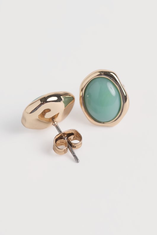 Seasalt Cornwall Dewi Brass Stud Earrings