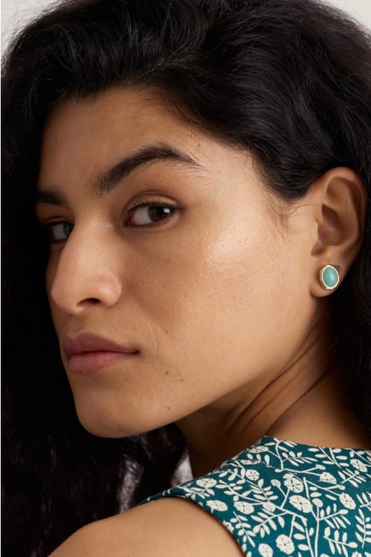 seasalt cornwall Dewi Brass Stud Earrings