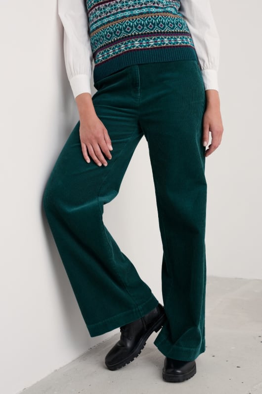 Seasalt Cornwall Dillwyn Wide Leg Cord Trouser