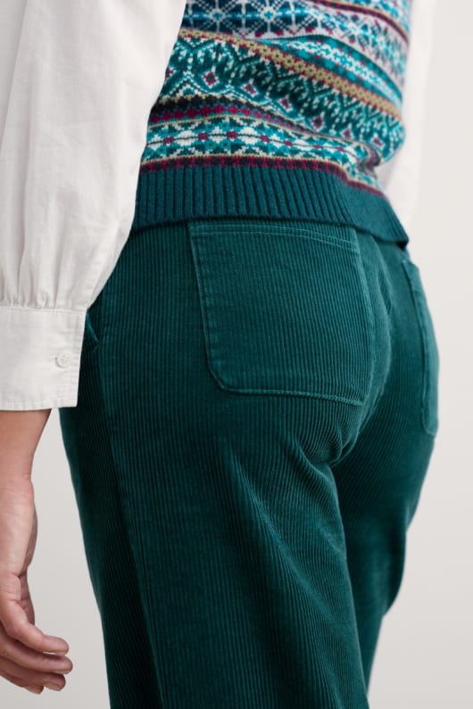 Seasalt Cornwall Dillwyn Wide Leg Cord Trouser