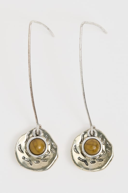 Seasalt Cornwall Double Disc Drop Earrings