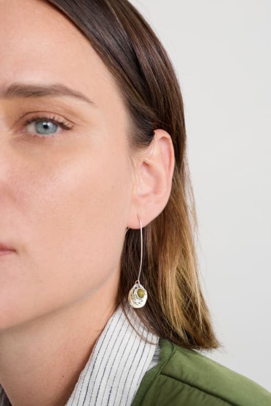 seasalt cornwall Double Disc Drop Earrings
