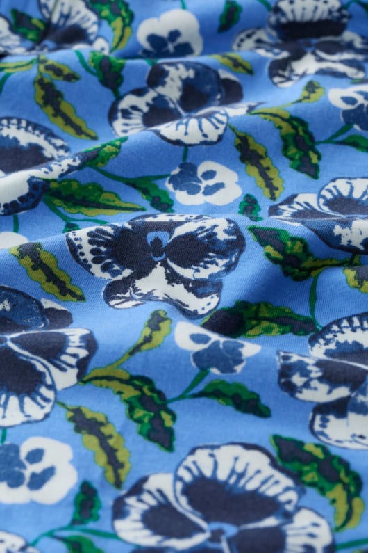 Seasalt Cornwall Dove Plant 3/4 Sleeve Tunic