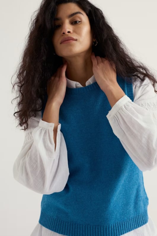 seasalt cornwall East View Knitted Vest