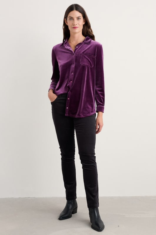 Seasalt Cornwall Elm Tree Velvet Shirt