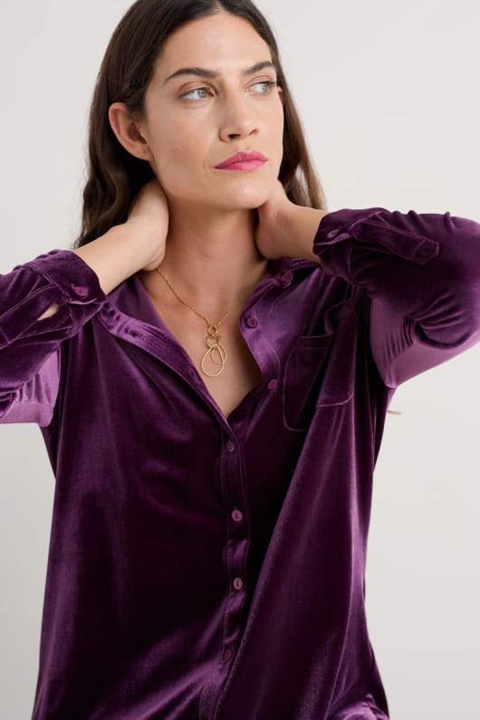 Seasalt Cornwall Elm Tree Velvet Shirt