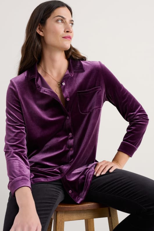 seasalt cornwall Elm Tree Velvet Shirt