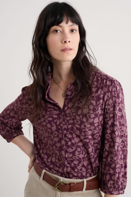 seasalt cornwall Embrace 3/4 Sleeve Jersey Shirt