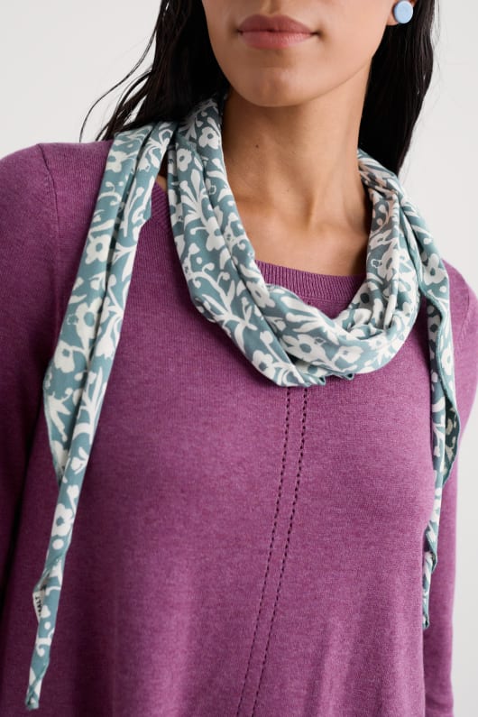 Seasalt Cornwall Enora Jersey Triangle Scarf