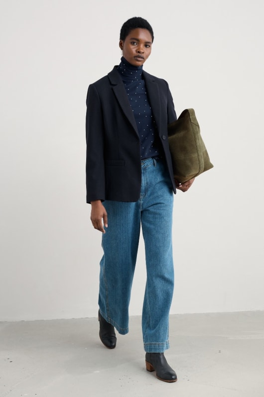 seasalt cornwall Erica Wool Blend Blazer