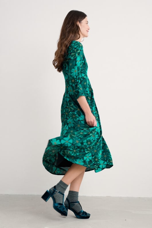 seasalt cornwall Etta Printed Above-Ankle Dress