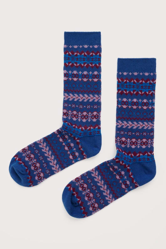 seasalt cornwall Fair Isle Bloomin Good Socks