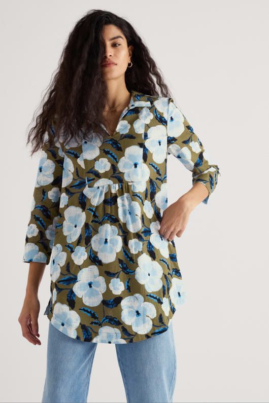 Seasalt Cornwall Fal Water Printed Tunic