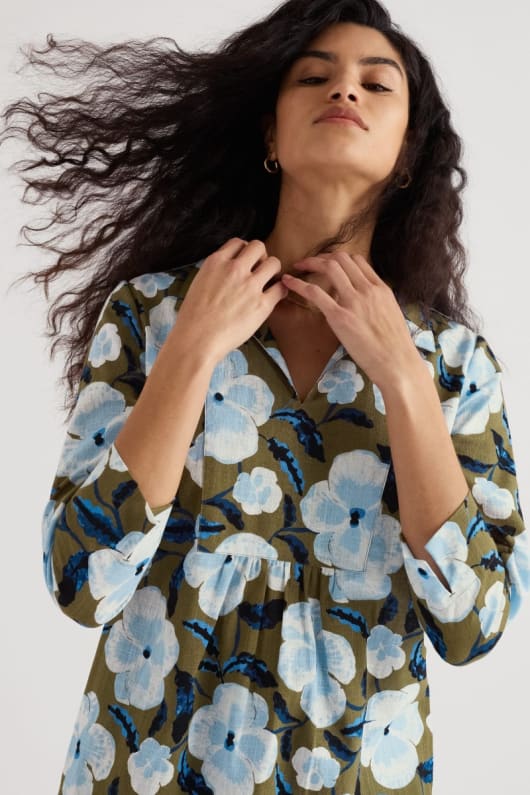 seasalt cornwall Fal Water Printed Tunic