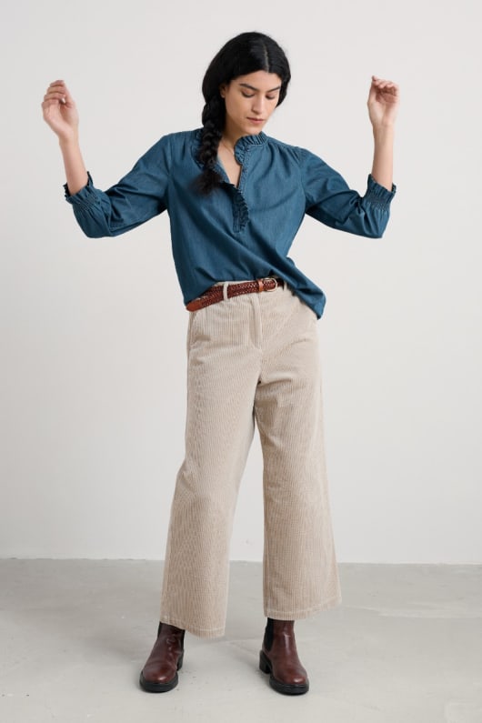 Seasalt Cornwall Feather Star Chambray Top