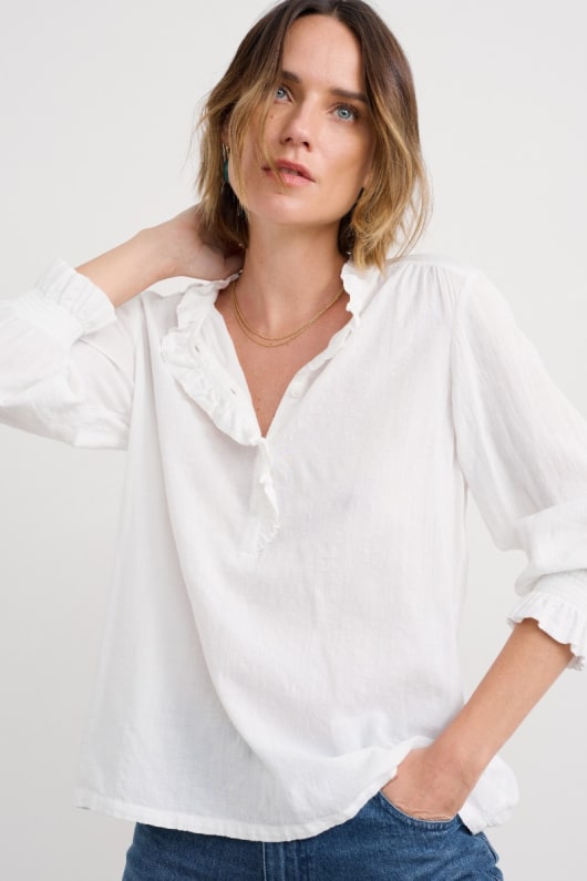 seasalt cornwall Feather Star Checked Top