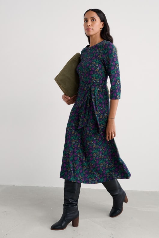 Seasalt Cornwall Fettling Midi Length Jersey Dress