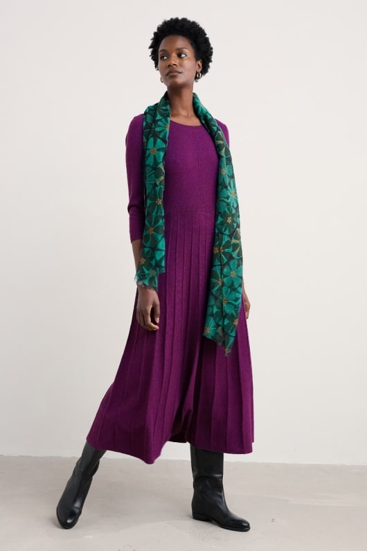 seasalt cornwall Folk Song Knitted Midi Dress