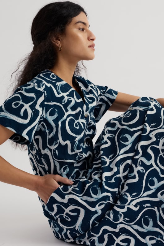 Seasalt Cornwall Fowen Shirt-Style Midi Dress