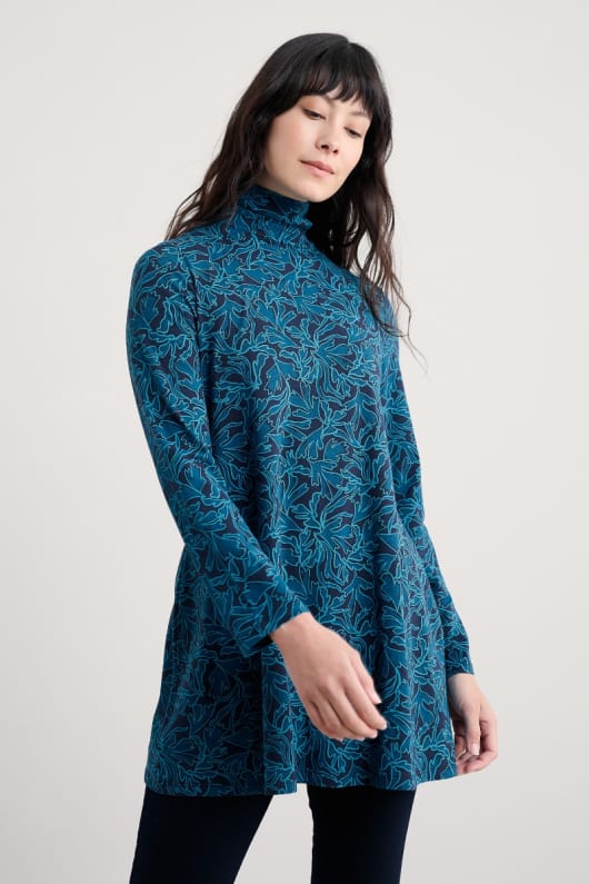 seasalt cornwall Grass Kelp A-line Tunic
