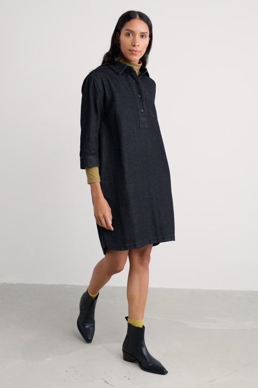 Seasalt Cornwall Guidebook Denim Shirt Dress