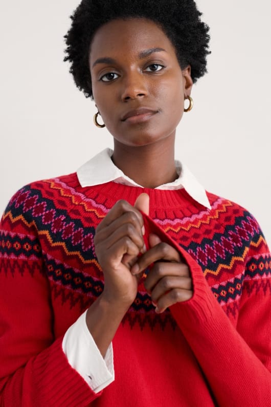 Seasalt Cornwall Gurnard's Head Fair Isle Jumper