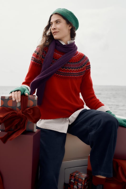 seasalt cornwall Gurnard's Head Fair Isle Jumper