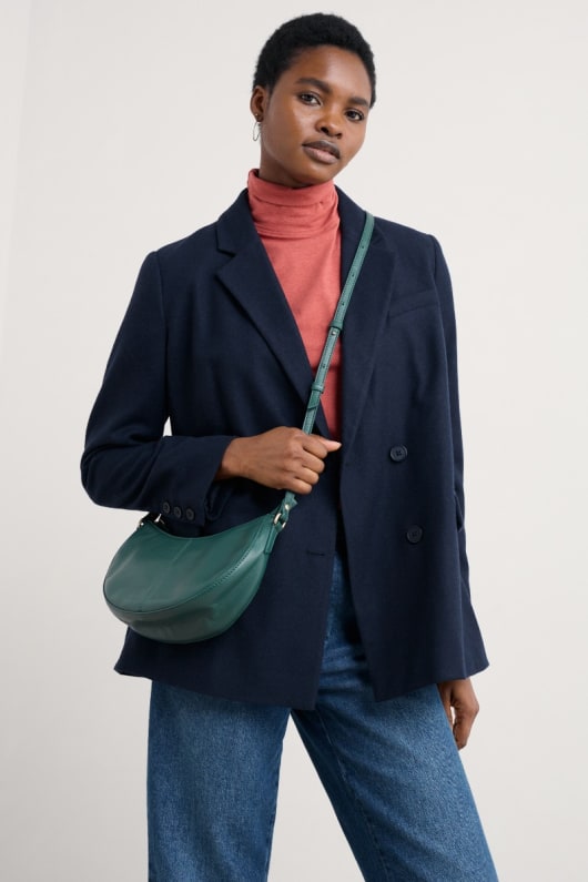 Seasalt Cornwall Headingley Leather Crossbody Bag